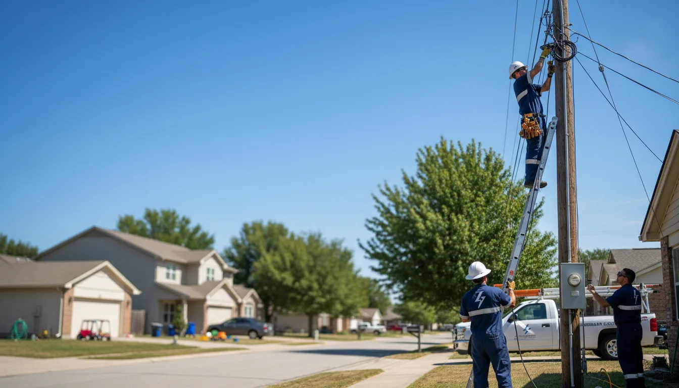 Residential electrician providing installation services in Opal, WY